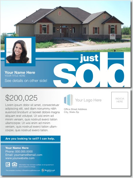 just sold flyer templates