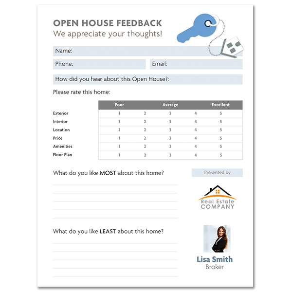 Tactueux image with free printable open house feedback form Versatile image with regard to free printable open house feedback form