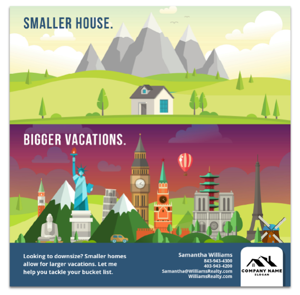 Real estate postcard