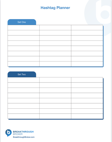 Hashtag Planner