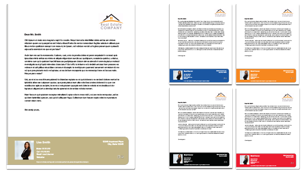 Real estate letterheads