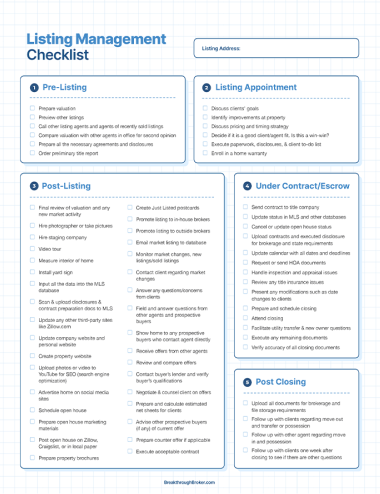 Listing Management