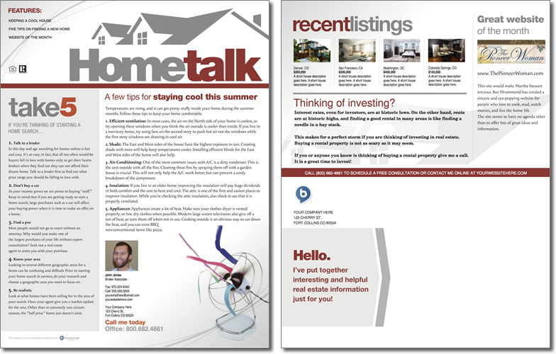 hometalk newsletter template issue 1 1 page newsletter template