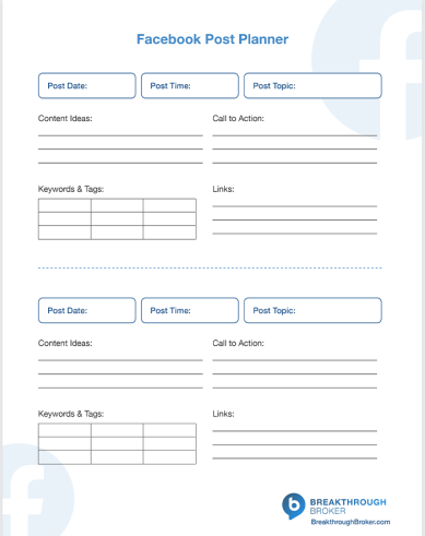 Facebook Post Planner
