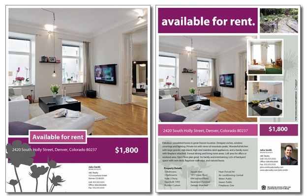 for rent flyer rent vs own flyer templates