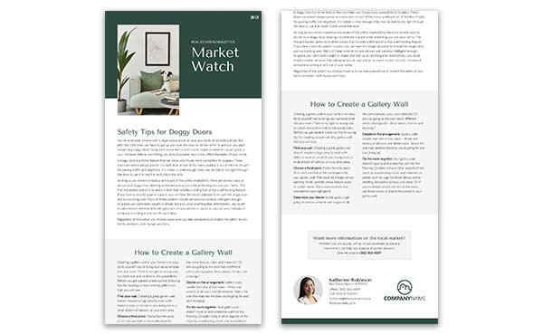 Real estate e-newsletter
