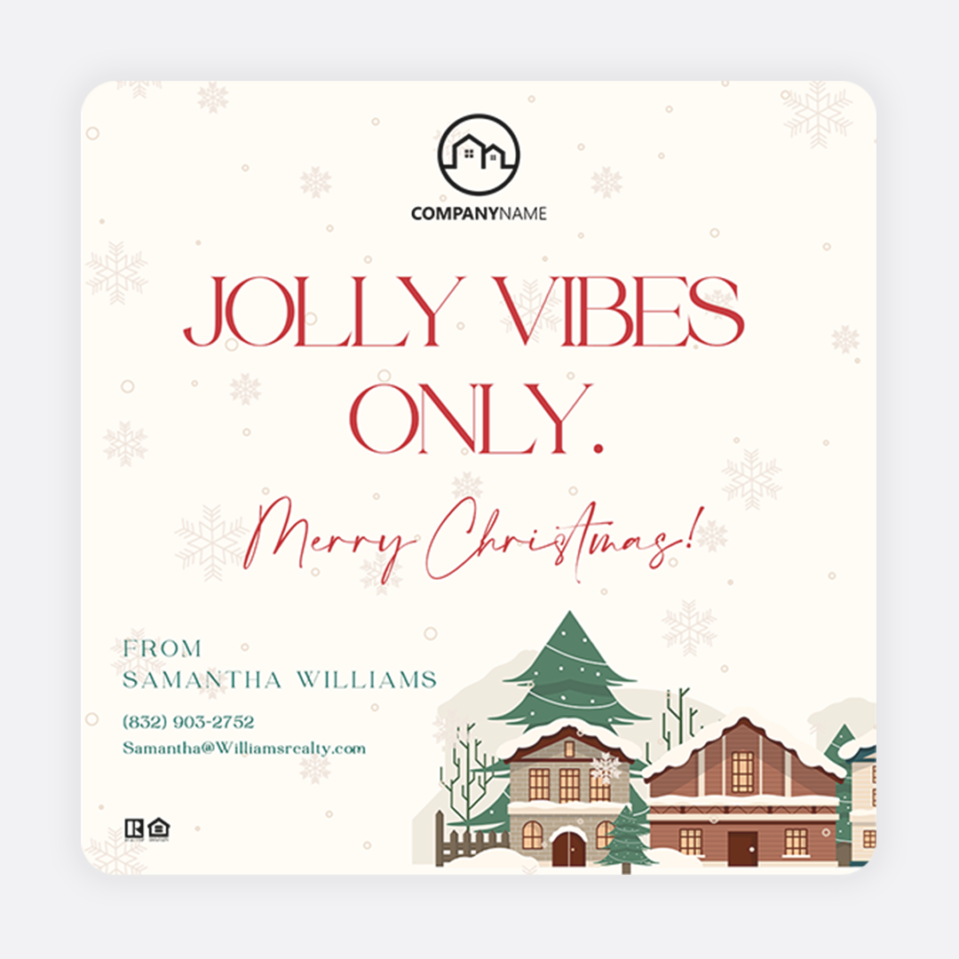 Jolly Vibes Only social post for Facebook and Instagram