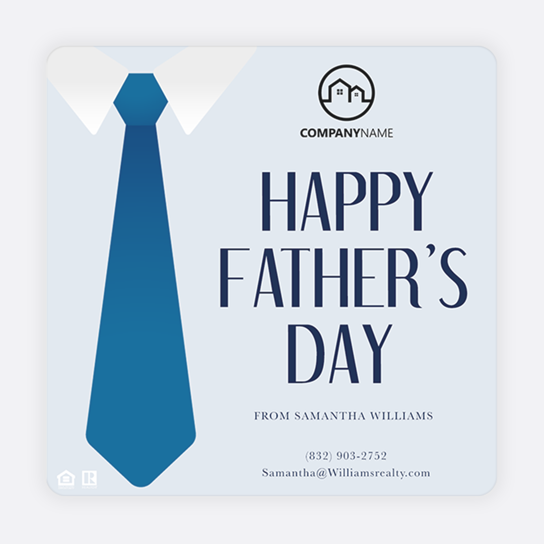 Happy Fathers Day social post for Facebook and Instagram
