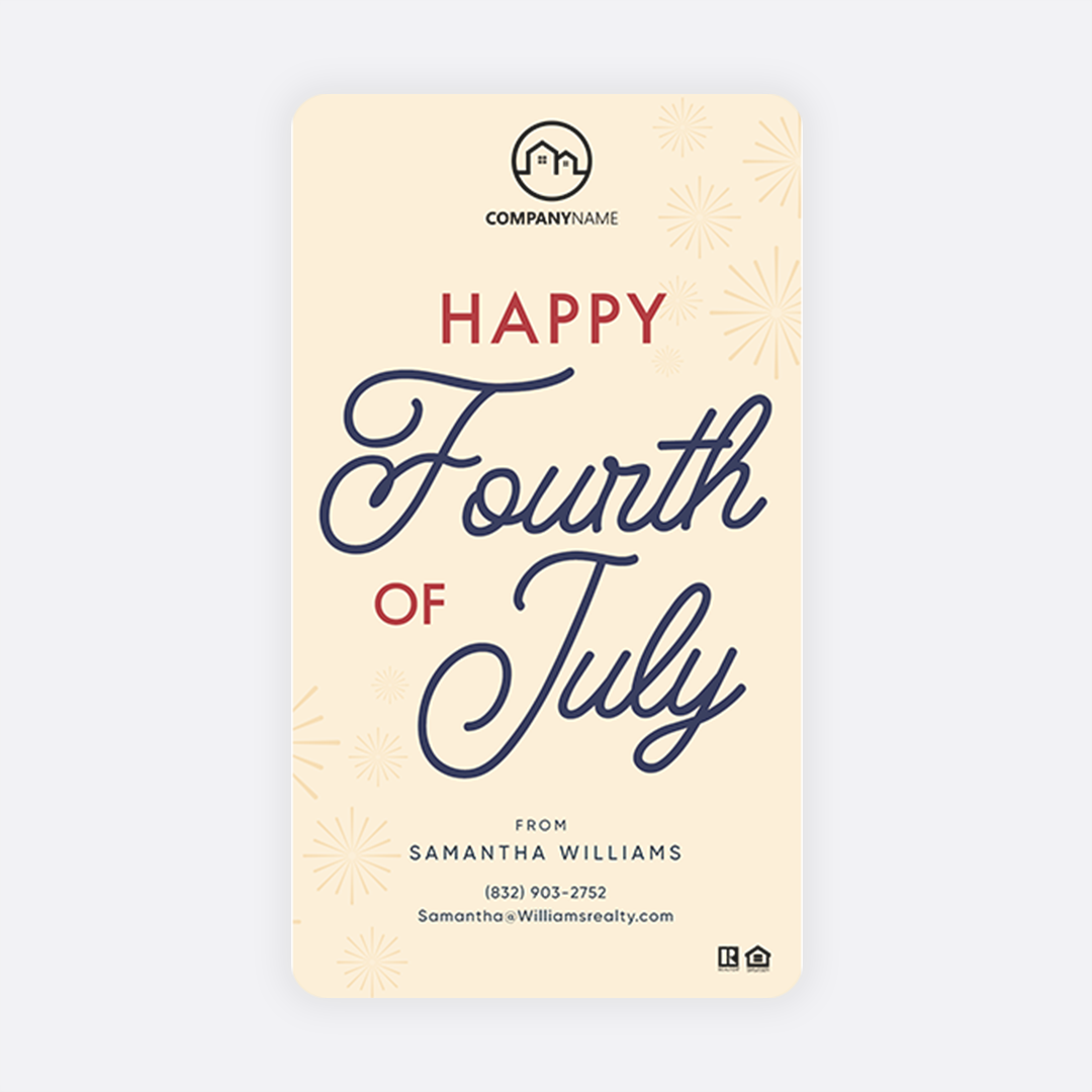 Happy 4th of July social story for Facebook and Instagram