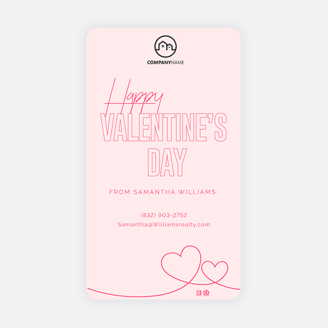 Happy Valentine's Day story post for Facebook and Instagram
