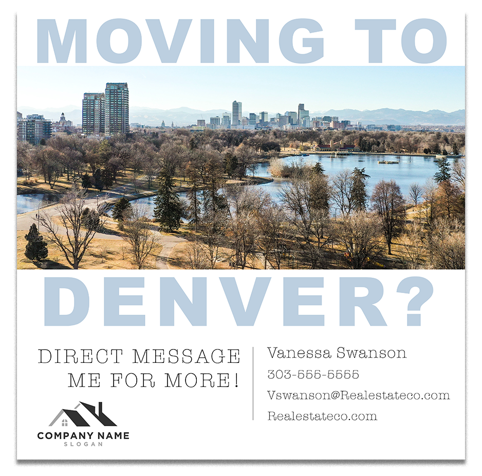 Real estate postcard