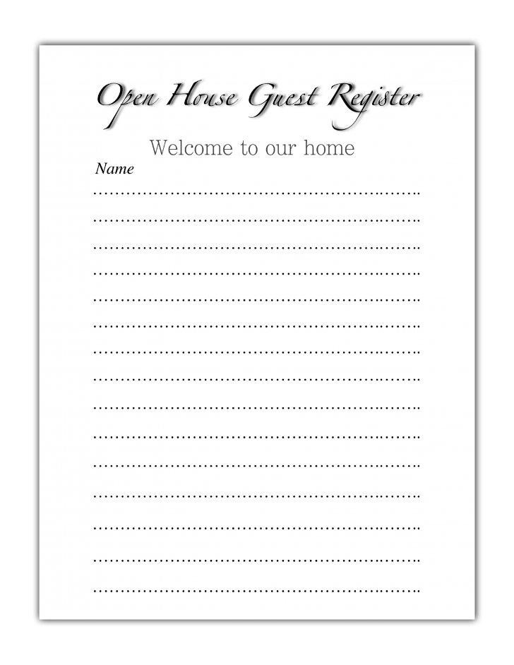 open house sign