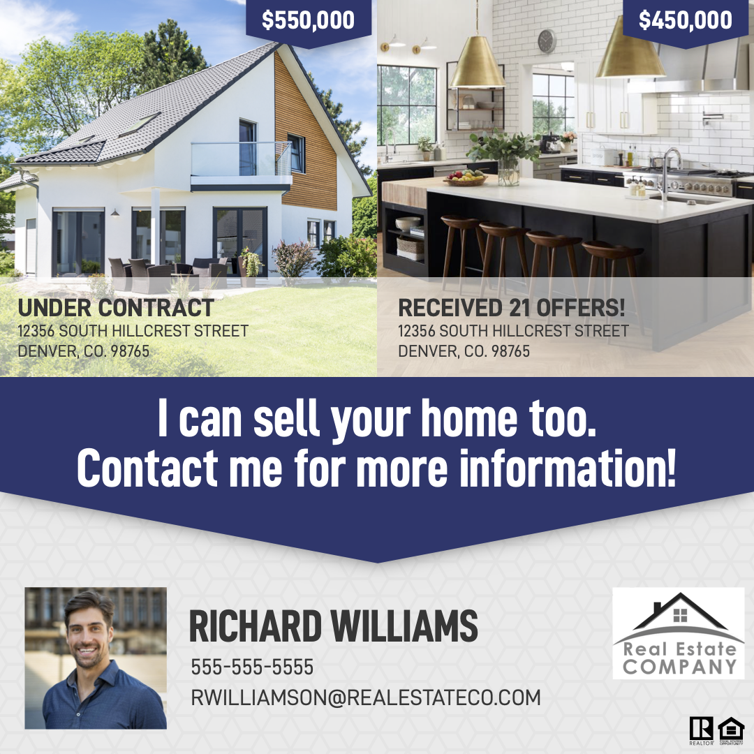 Real estate postcard