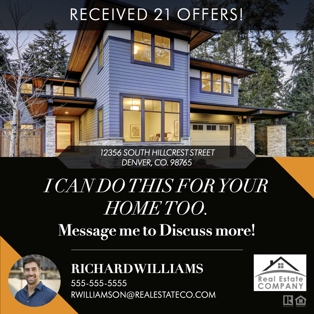 Real estate postcard