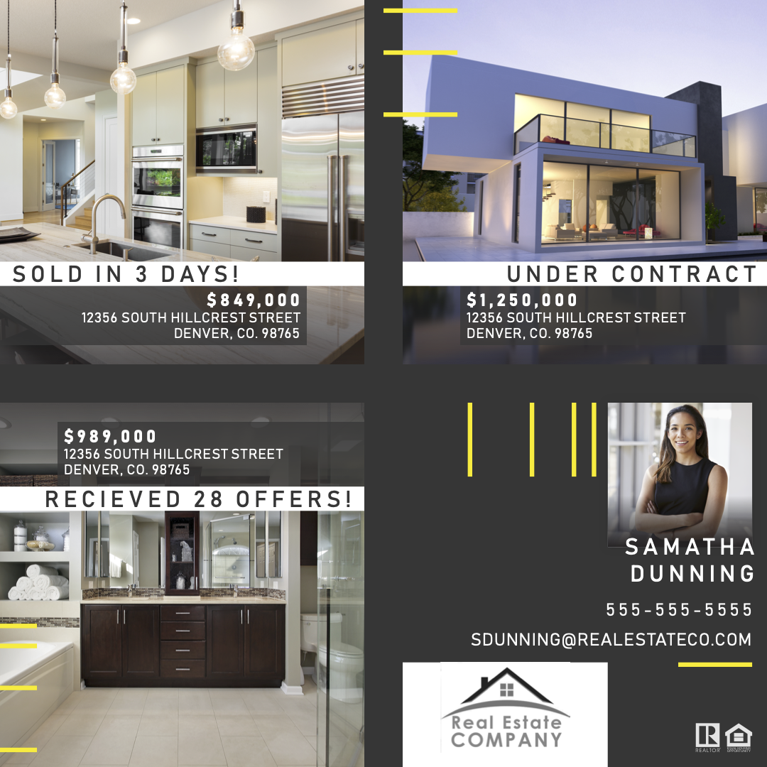 Real estate postcard
