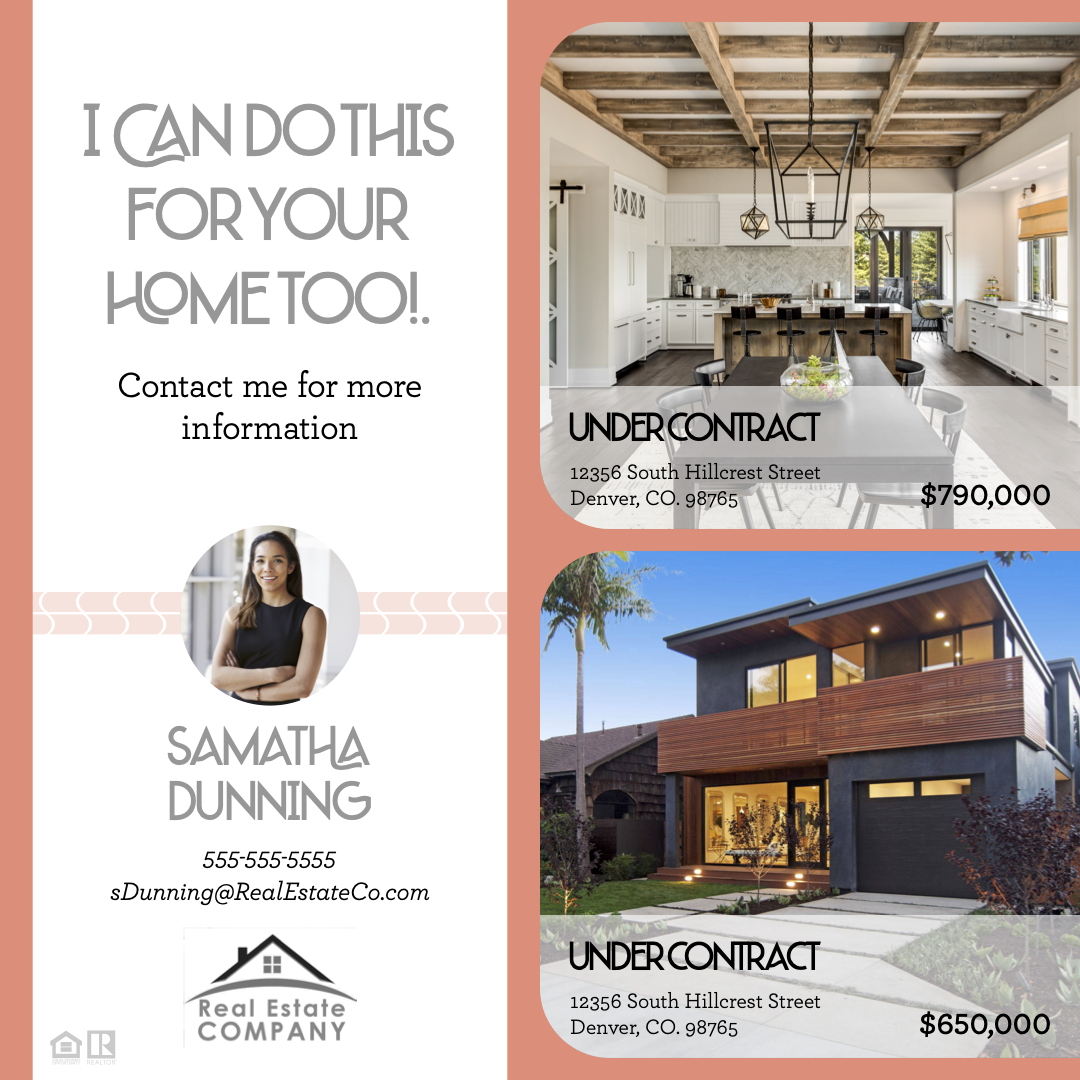 Real estate postcard
