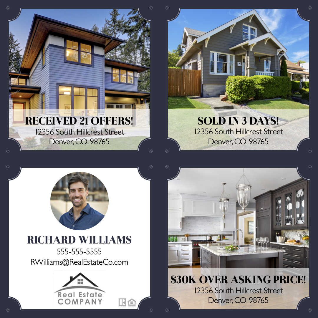 Real estate postcard