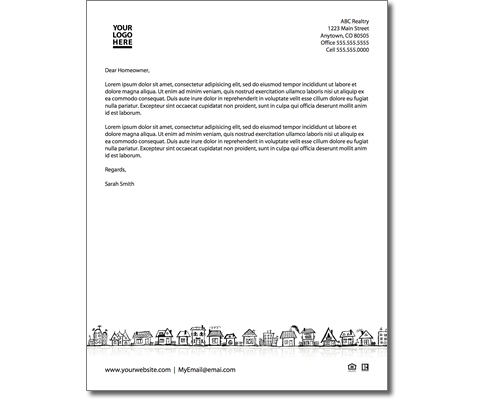 Real estate letterheads