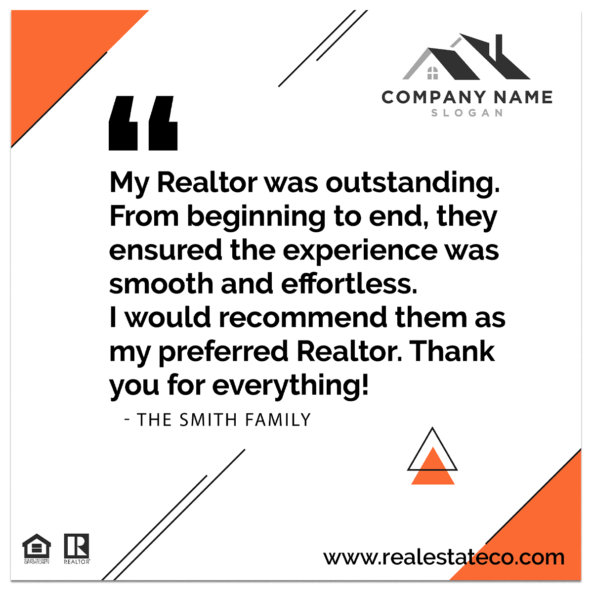 Real estate postcard