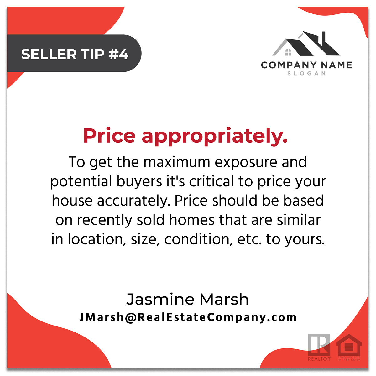 Real estate postcard