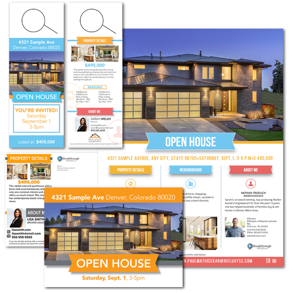 real estate letters matching marketing series