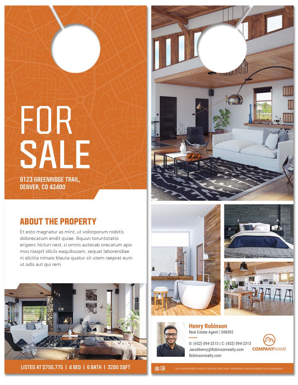 Real estate postcard