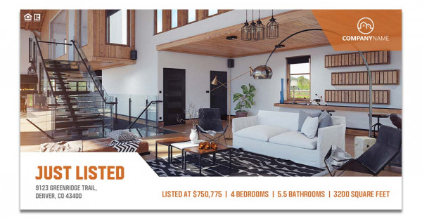 Real estate postcard