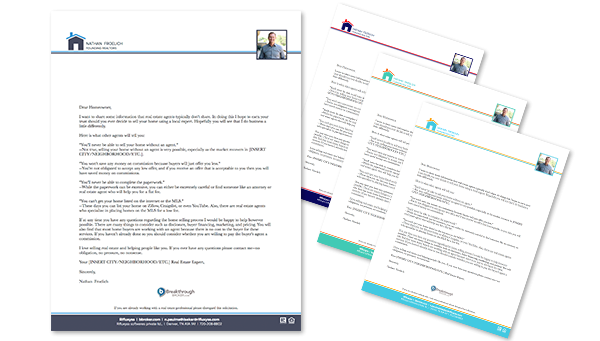 real estate letters