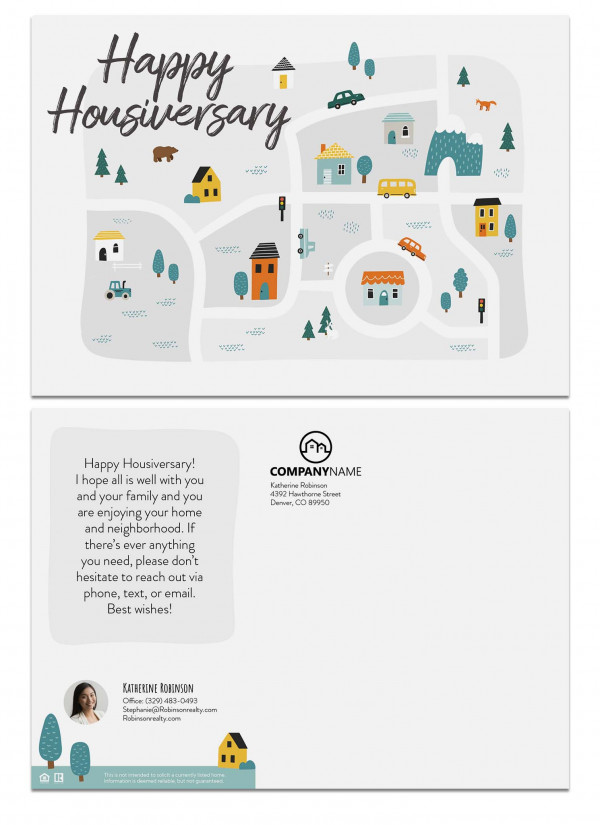 Real estate postcard