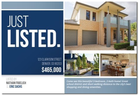 real estate postcard