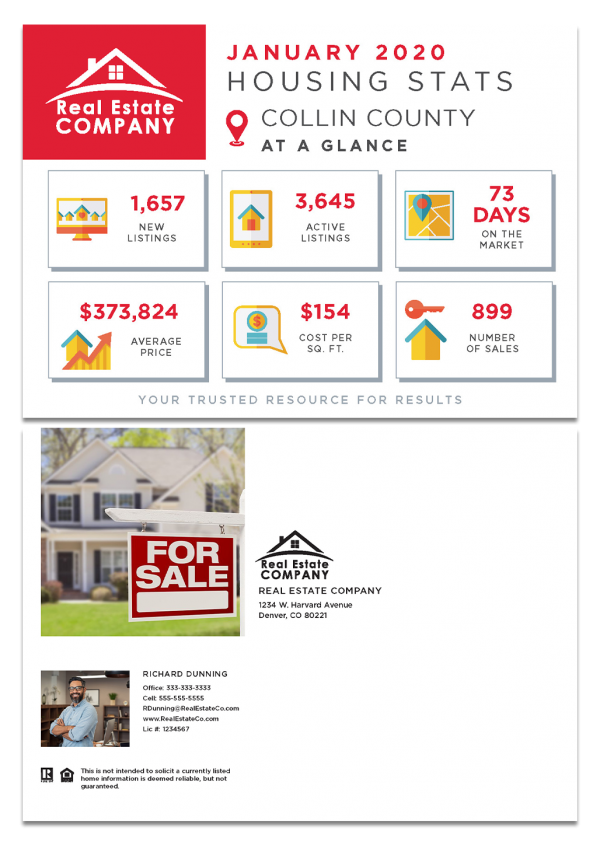 Real estate postcard