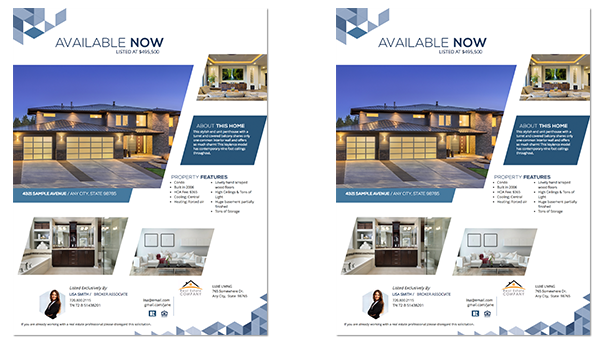 real estate property flyer