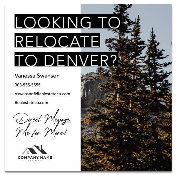 Real estate postcard