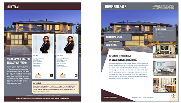 real estate brouchers