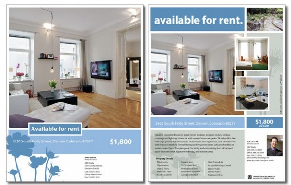 house rental flyer template