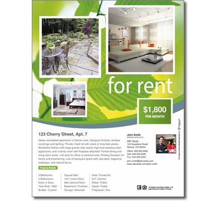 for rent flyers free rental property flyer template