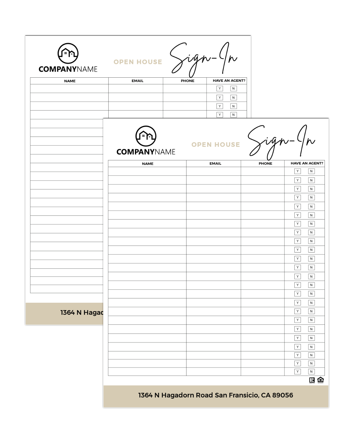 Modern Guest Register